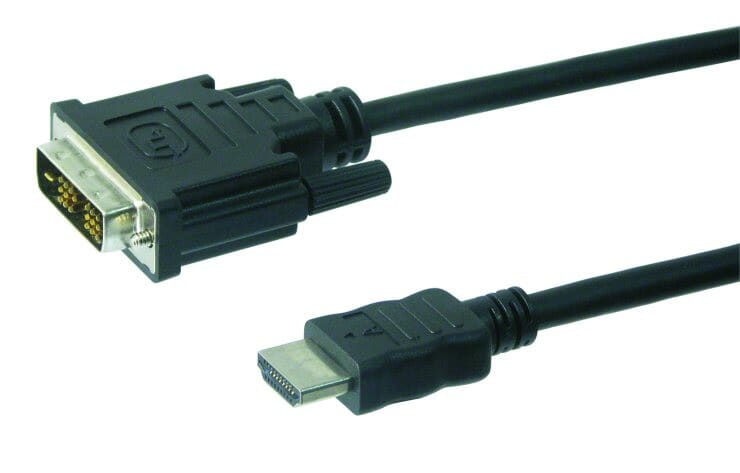 Originalt Dreambox DVI-HDMI kabel. God afskærming og påsvejste stik. Længde 1.8 meter.