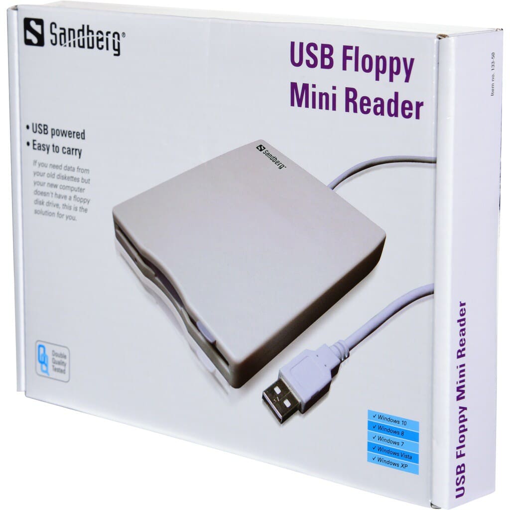 Sandberg USB Floppy Mini Reader 