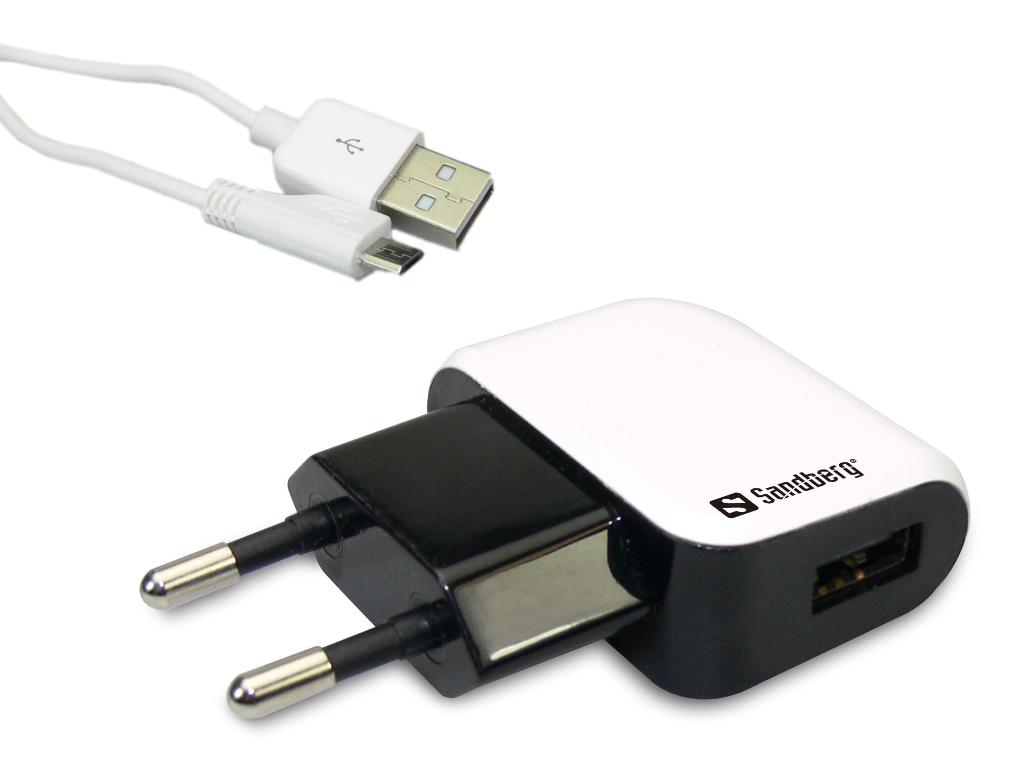 Sandberg Mini AC Charger Micro USB 1ASandbergOpladere og kabler Med Sandberg Mini AC Charger Micro USB har du altid et ladekabel klar i huset til din telefon eller anden enhed med Micro USB stik.