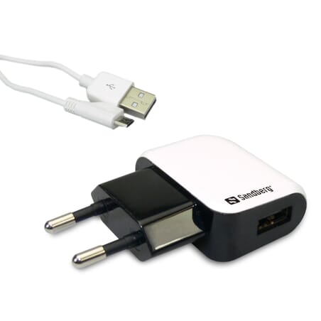 Sandberg Mini AC Charger Micro USB 1AWith the Sandberg Mini AC Charger Micro USB, you will always have a charging cable available in your home for your mobile phone or other device with a Micro USB charger port.Sandberg