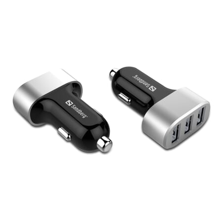 Sandberg Multi Car Charger 3xUSB 7.2AWith the Sandberg Multi Car Charger 3 x USB, you’ll always have a USB port to hand in your car, whether it’syour iPad, iPhone, iPod or another USB device that’s running low on power.Sandberg