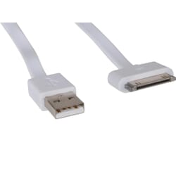 Sandberg USB 30pin Cable Flat 0.15mSandbergOpladere og kabler Med Sandberg Sync and Charge Cable kan du synkronisere med PC’en og få ladet batteriet op fra PC eller en lader med USB udgang.