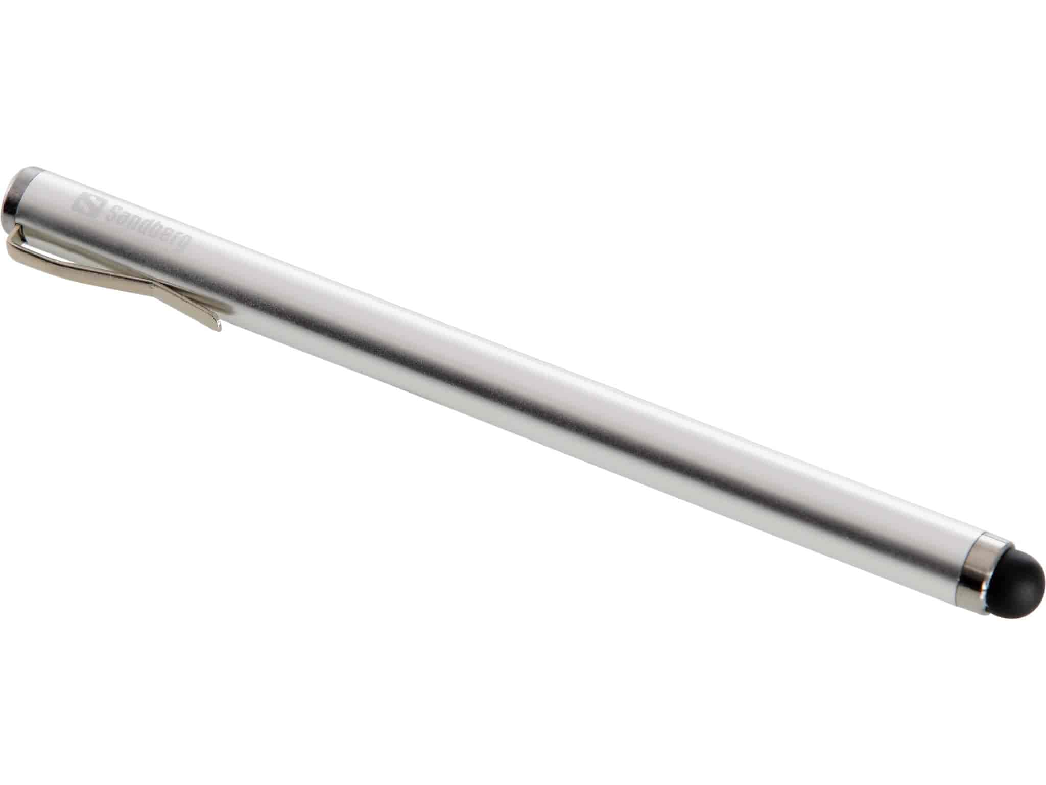 Sandberg Smartphone StylusSandbergStylus penne Med denne stylus pen rammer du bogstaverne præcist og hurtigt. Pennen er med dens kompakte størrelse og lækre aluminiumsfinish et perfekt match til din smartphone.
