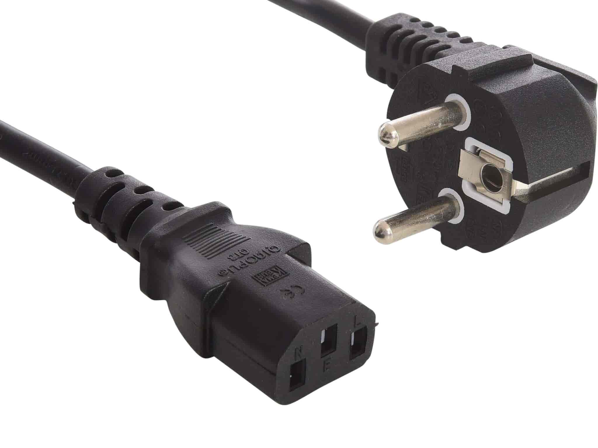 Sandberg 230V Cable GSTUV PC-Wall 1.8 mStandard computer power cable for connecting your computer to a mains socket or extension cable. With 2-pin plug.Sandberg
