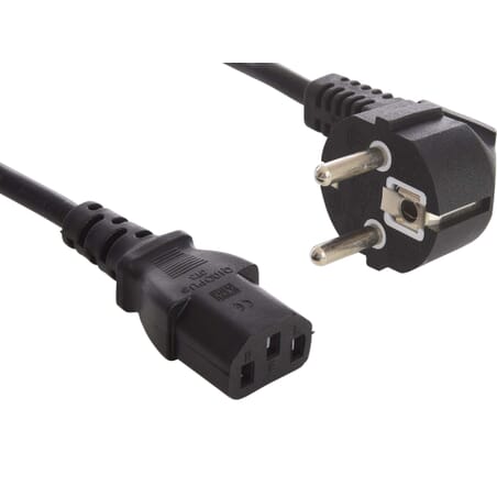 Sandberg 230V Cable GSTUV PC-Wall 1.8 mStandard computer power cable for connecting your computer to a mains socket or extension cable. With 2-pin plug.Sandberg