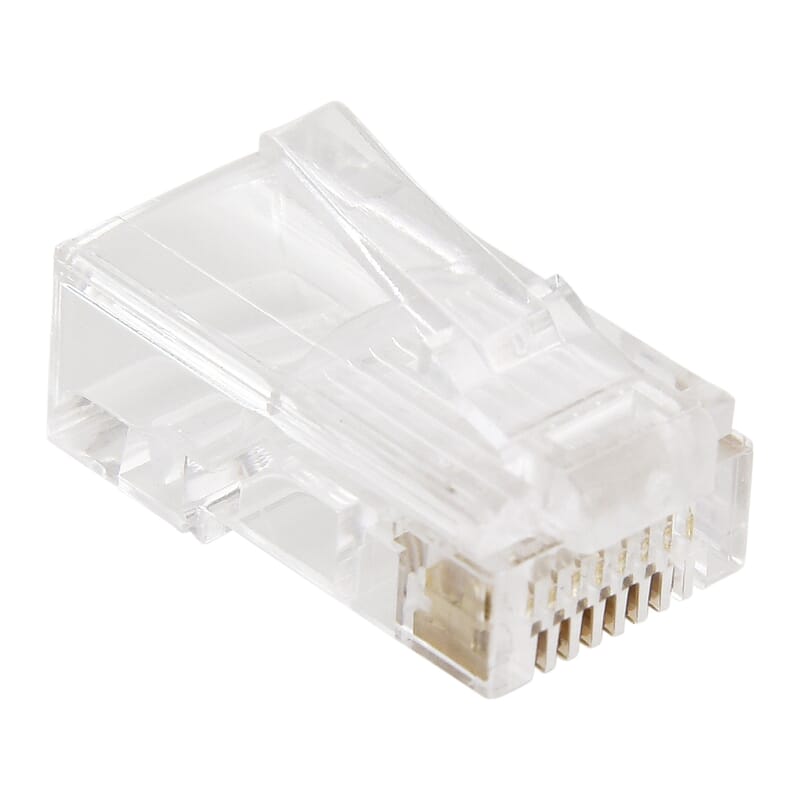 RJ45 Plugs for patchcables. Special tool for mounting is required