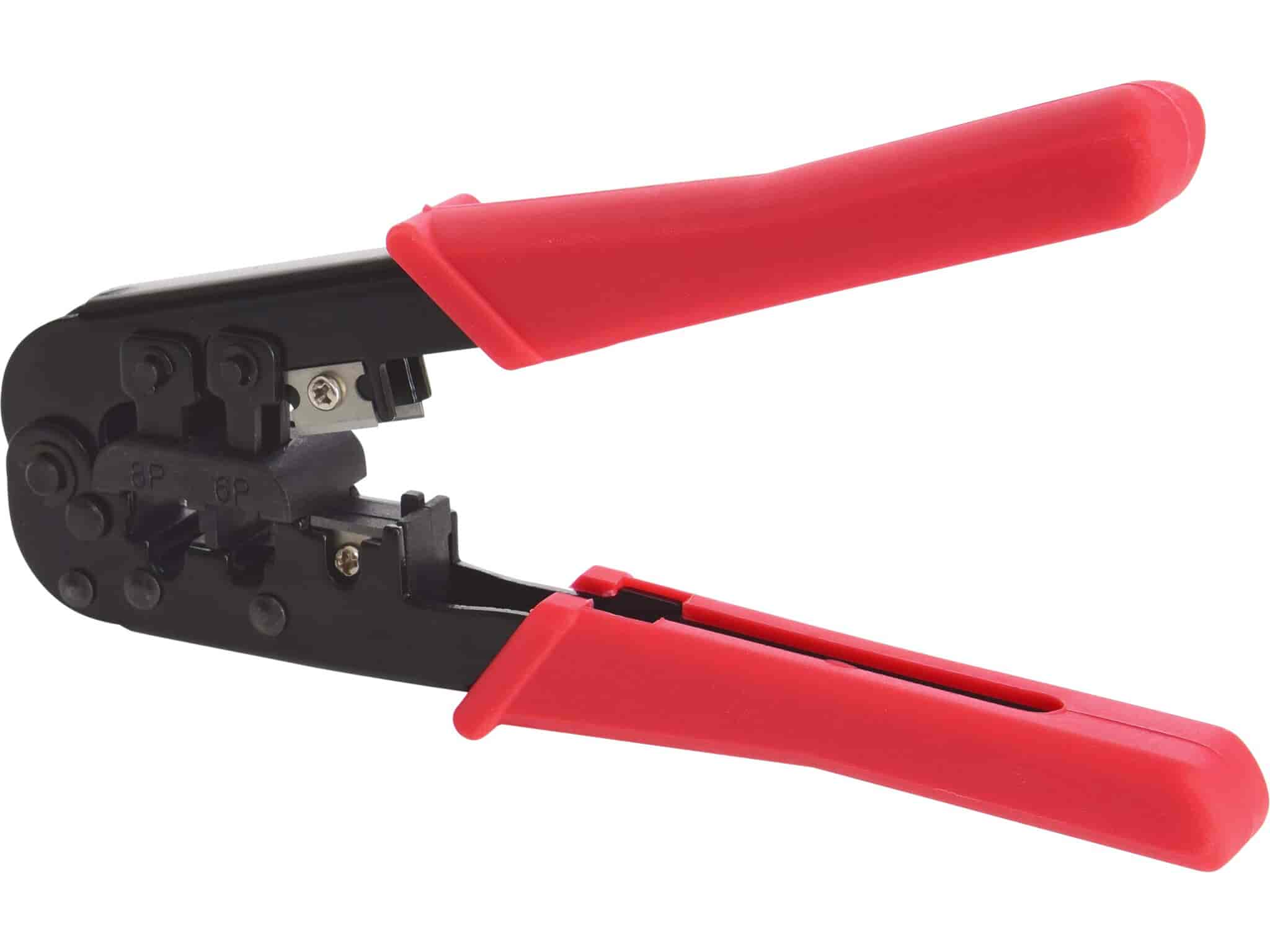 Crimp tool RJ45. For LAN/Network/Patch cable plugs.