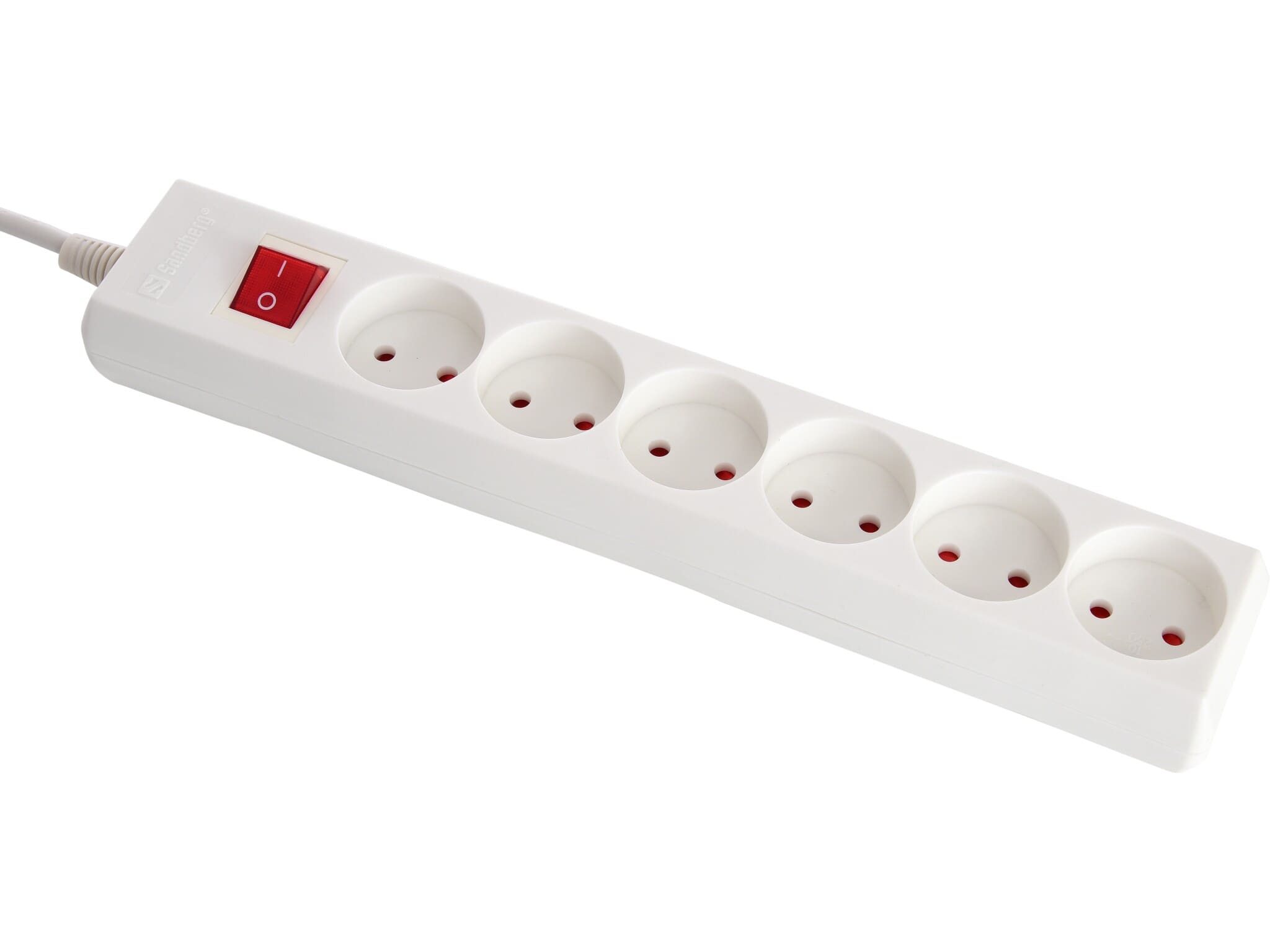 230 volt power extension. Danish 3 pin earthed plug and on/off switch 