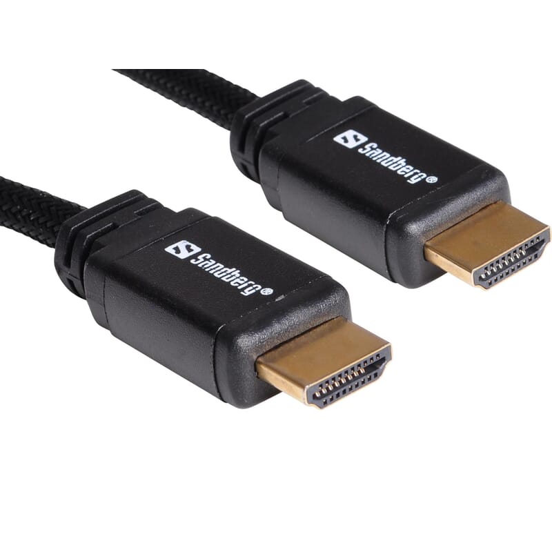 HDMI kabel. Pro kvalitet, HDMI 2.0. Dobbelt kvalitetssikring og 5 års garanti. Overfør digitale AV signaler i knivskarp kvalitet
