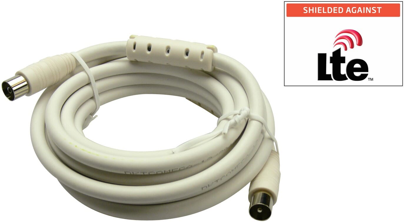 Sandberg Aerial cable LTE protected 3mAerial cable for use with ordinary aerial devices, generally radios or TVs. The cable is made from high-quality materials, ensuring optimal signal quality without noise and interference, specially optimised to produce a razor-sharp picture on your flat screen TV.Sandberg