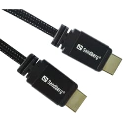 Sandberg HDMI 2.0 19M-19M, 1mWith HDMI you can transfer razor-sharp digital quality sound and images. You can use this cable to connect HDMI devices like your Blu-Ray player or games console to your TV with an HDMI connector.Sandberg