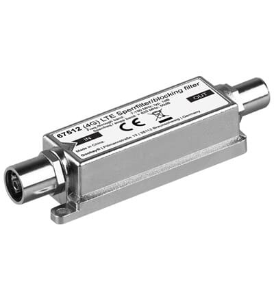 LTE blocking filter, Blocking filter for DVB-T, coax-jack/coax-plugLTE blocking filter, Blocking filter for DVB-T, coax-jack/coax-pluggoobay