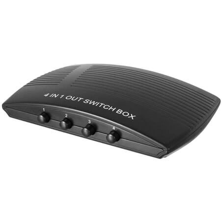 Manual HDMI™ Switch Box 2-1. Connect 2 devices to 1 TV set via HDMI switch.