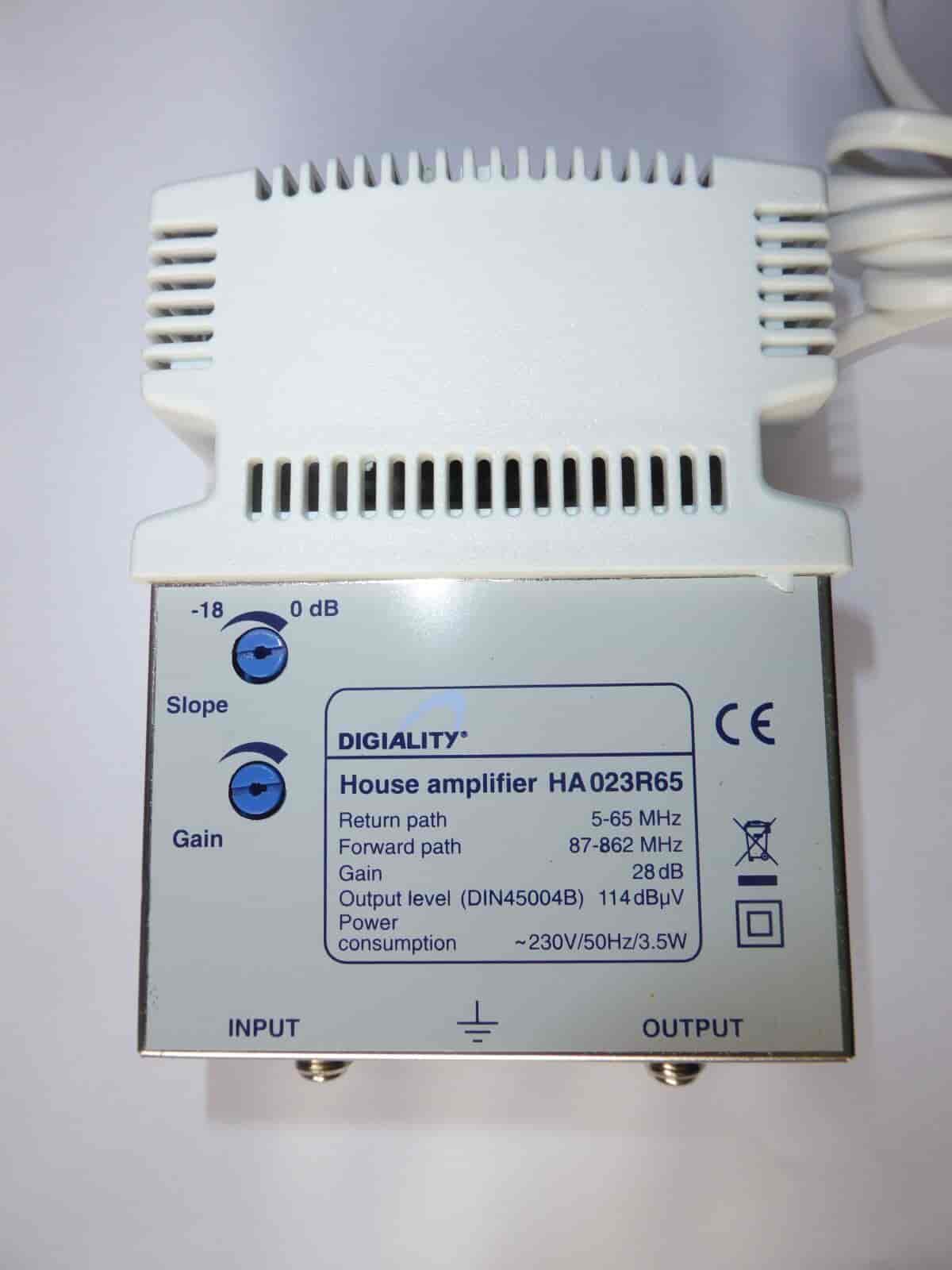 HA 023R65 Broadband amplifier with return path.