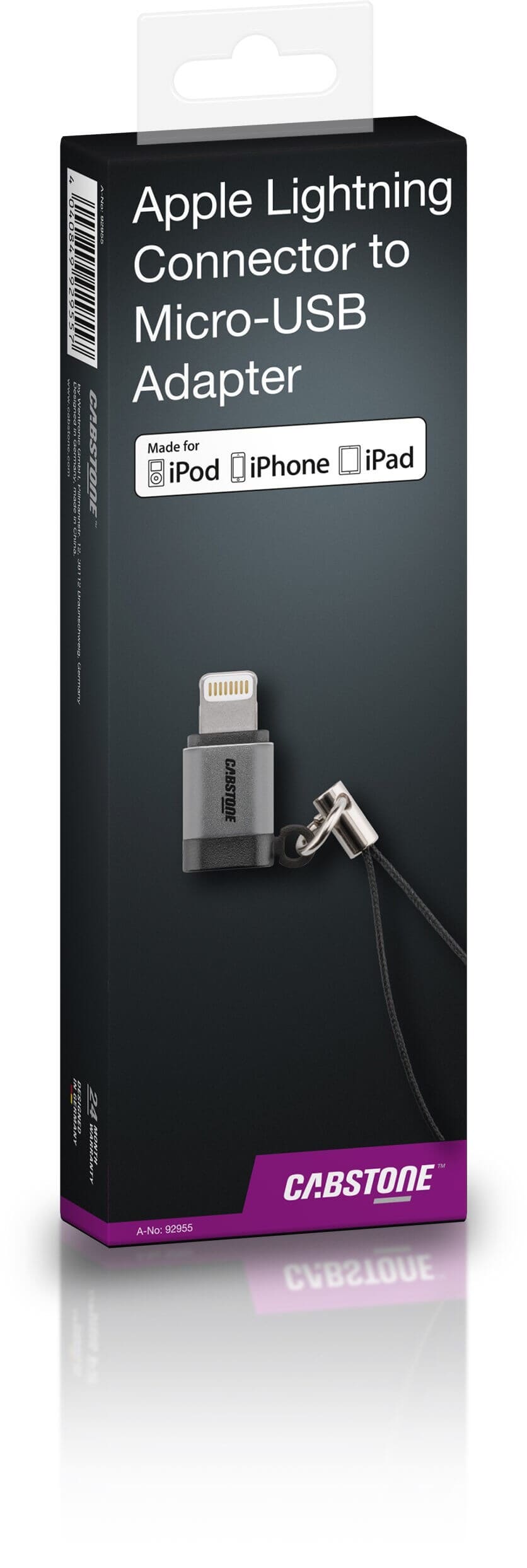 Apple Lightning to Micro USB adaptor