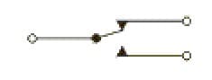 Toggle switch KNX1 ON-ON