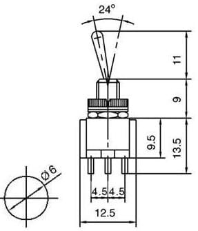 Toggle switch KNX1 ON-ON