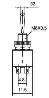 Toggle switch KNX1 ON-ON