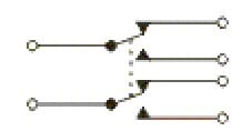 KNX2 Toggle switch 2x ON-ON