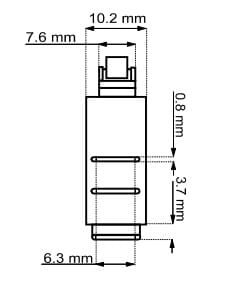 Microswitch toogle switch short roller lever 5A/250V