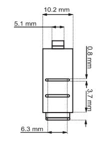 Microswitch toogle switch, straight lever 5A/250V