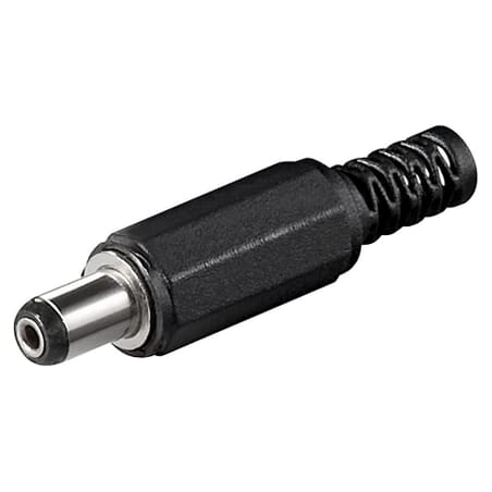 DC plug Ø2,1/Ø5.0 with cable protector