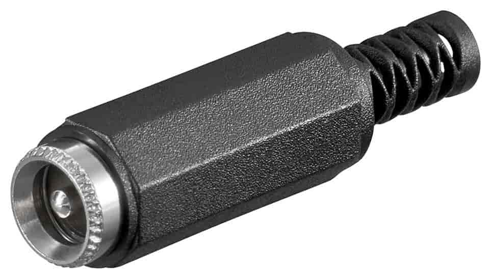 DC jack - female DC connector Ø2.1 mm. / Ø 5.9 mm.