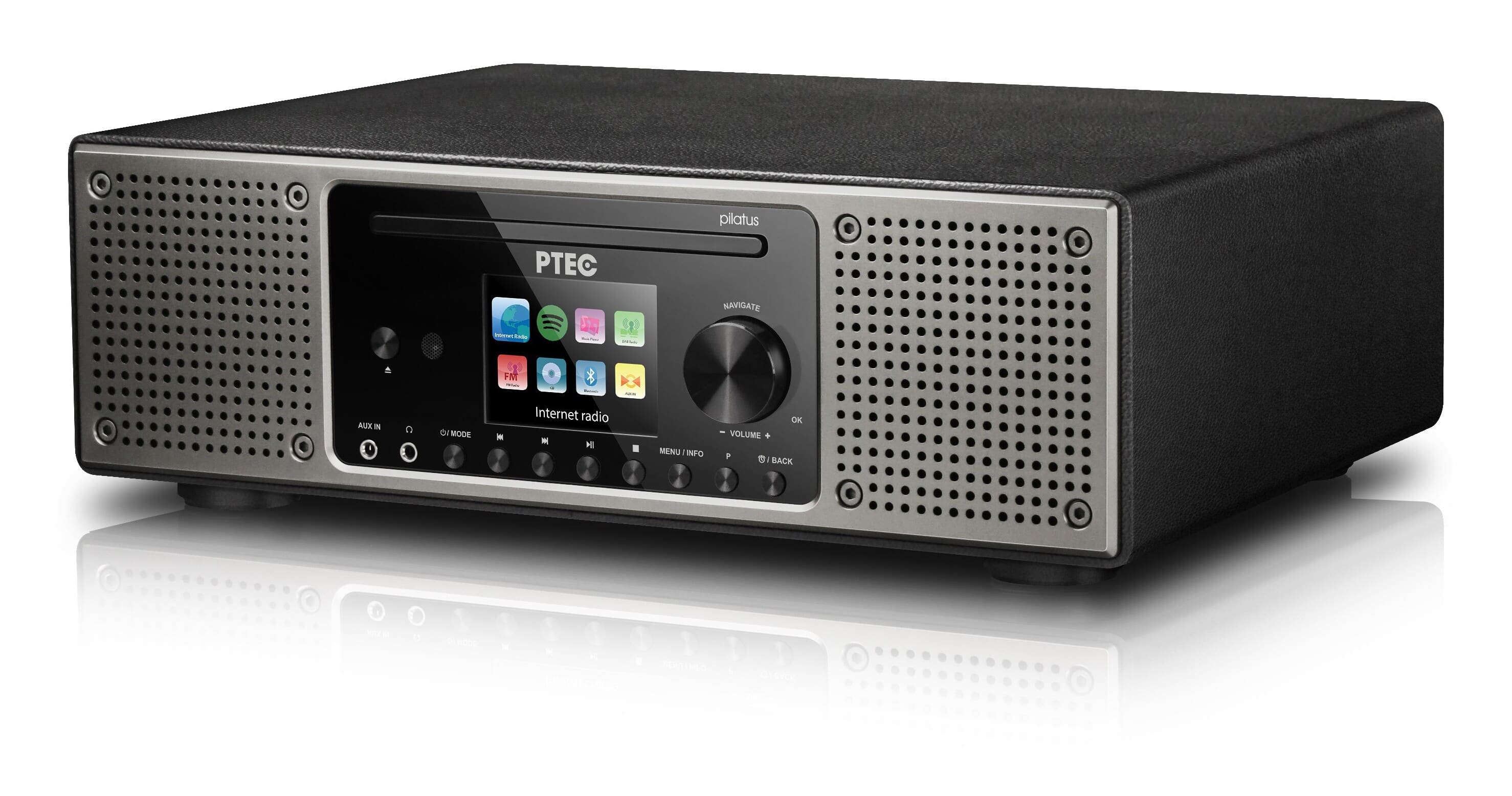 Atemio PTEC Pilatus digital radio DAB+,FM,MP3,CD,Spotify connect, UPnP,DLNA.