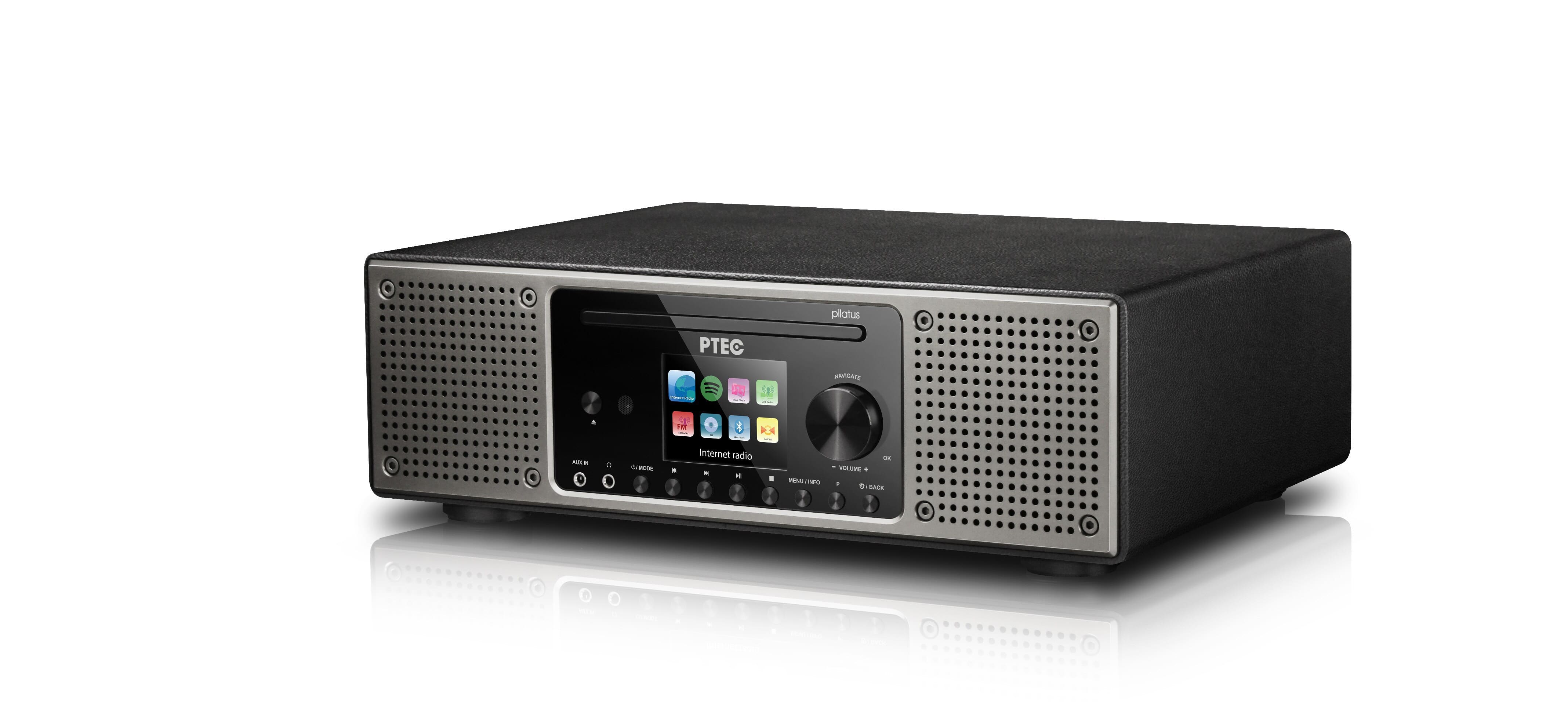 Atemio PTEC Pilatus digital radio DAB+,FM,MP3,CD,Spotify connect, UPnP,DLNA.