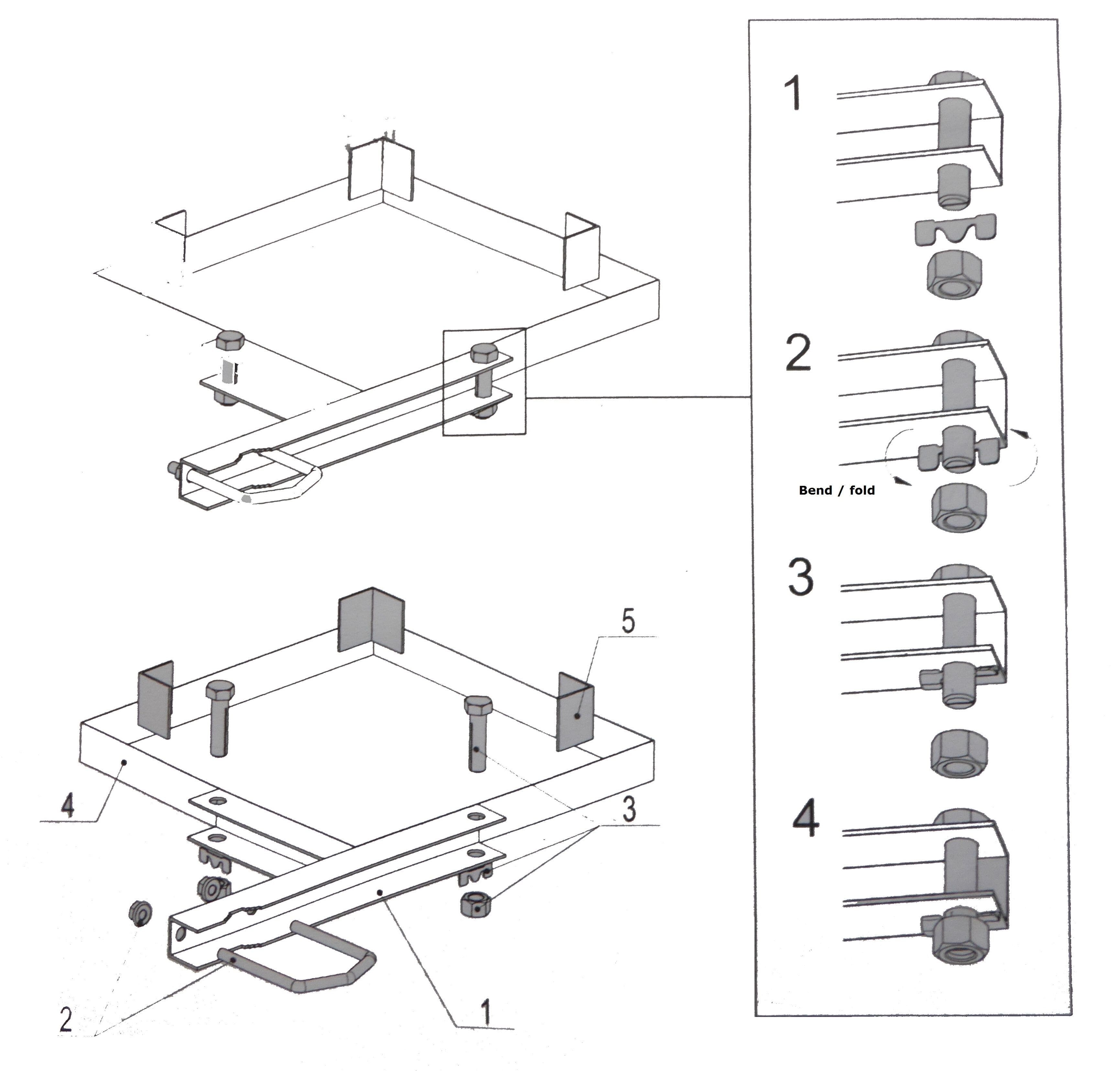 Chimney mount for antenna and satellite dish mast.