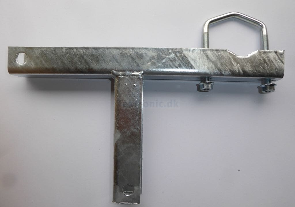 Chimney mount for antenna and satellite dish mast.