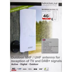 Maximum DA-6100 outdoor DVB-T/T2 antenna with LTE / 4G filter and amplifier.