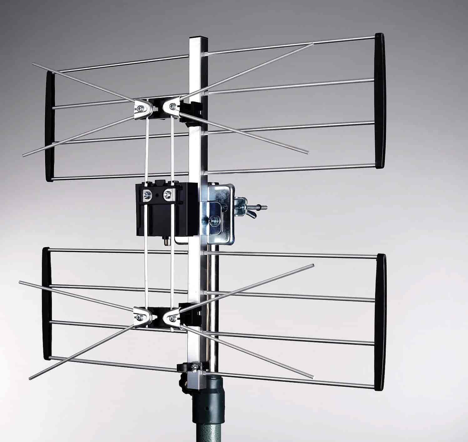 TV Antenne UHF 2 gitter antenne til digital TV (DVB-T og DVB-T2) 4G/LTE filter Maximum