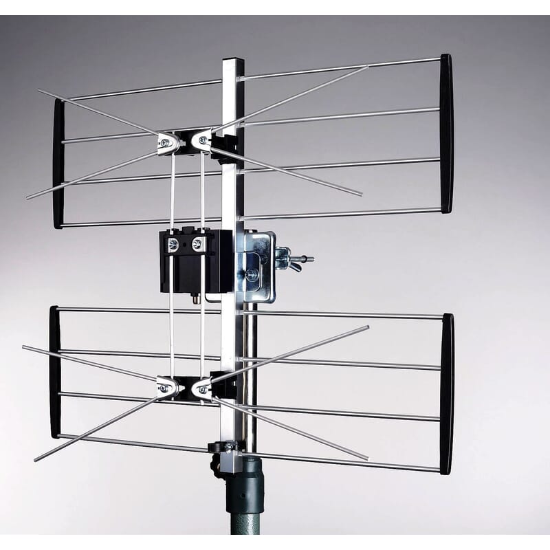 TV Antenne UHF 2 gitter antenne til digital TV (DVB-T og DVB-T2) 4G/LTE filter Maximum