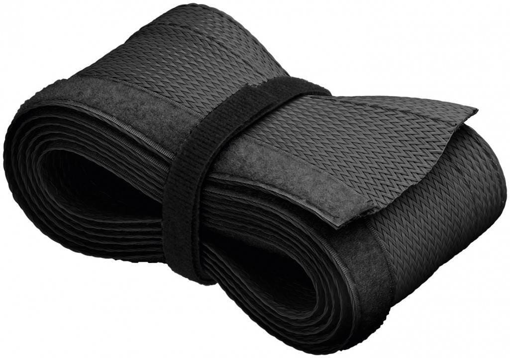 Kabelstrømpe med velcro lukning, grå.
