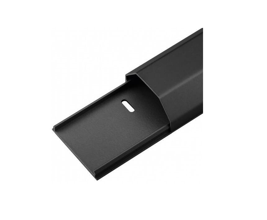 Kabelbakke aluminium 50 mm. 1.1 meter sort