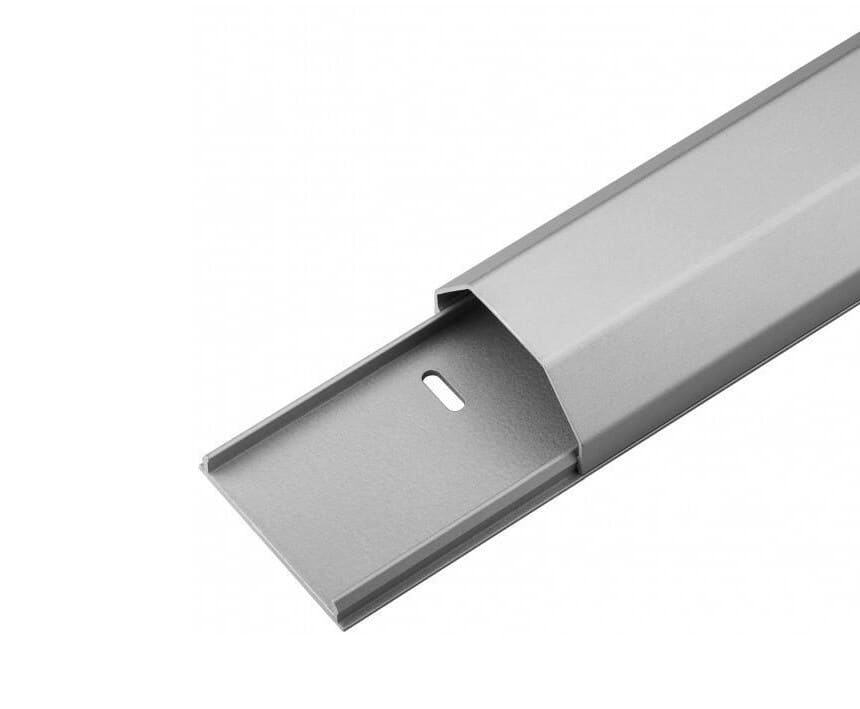 Kabelbakke aluminium 50 mm. 1.1 meter, silver color