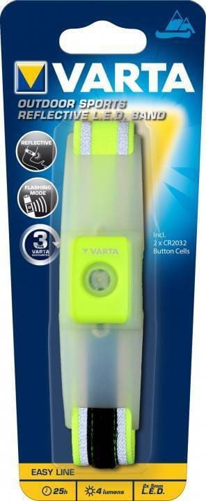 Refleksbånd med LED lys - bliv set i mørket.