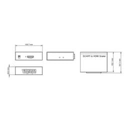 Scart til HDMI™ Konverter (Scaler 720p)