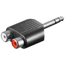Audio adapter Jack 6,5 mm. to RCA female