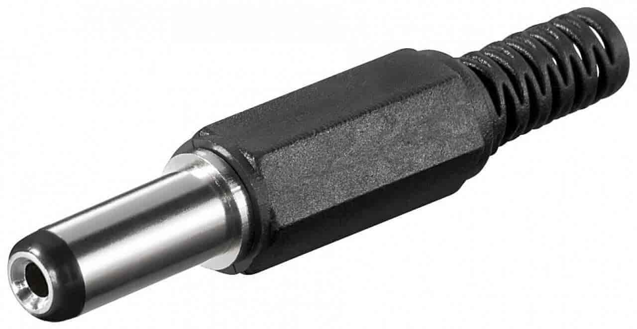 DC plug Ø2,1/Ø5.5 with cable protector