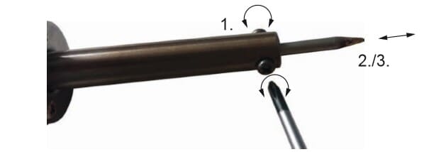 Soldering kit for fine soldering work, 5 parts