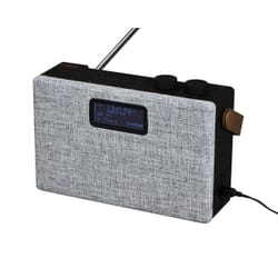 Clint F7 DAB+/FM stereo bord radio med Bluetooth. Grå.