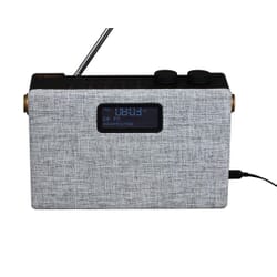 Clint F7 DAB+ / FM stereo radio with Bluetooth. Grey-black-copper.