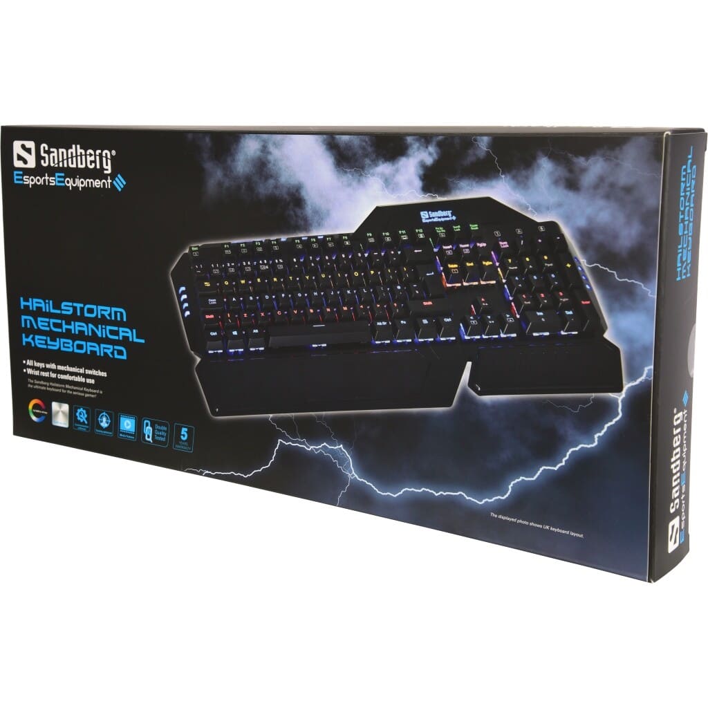 Hailstorm Mech Keyboard Nordic - Gamer tastatur med 5 års garanti.