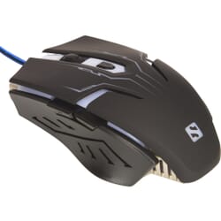 Eliminator mouse - tung 2400 DPI præcisionsmus, 6 knaps uSB mus med 7 x multicolor LED. Fræk, hurtig og præcis mus til gameren.