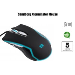 Sandberg Xterminator Mouse - Xterminator mouse leveres med 5 års garanti fra Sandberg