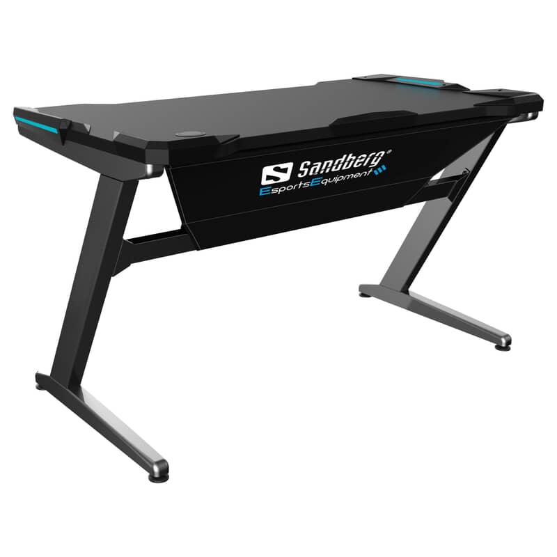 Sandberg Fighter Gaming Desk med LED lys Sandberg Fighter Gaming Desk med LED lys