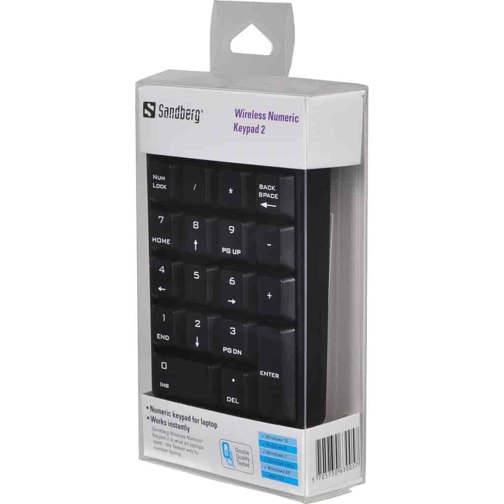 Trådløst numerisk tastatur Sandberg Keypad 2
