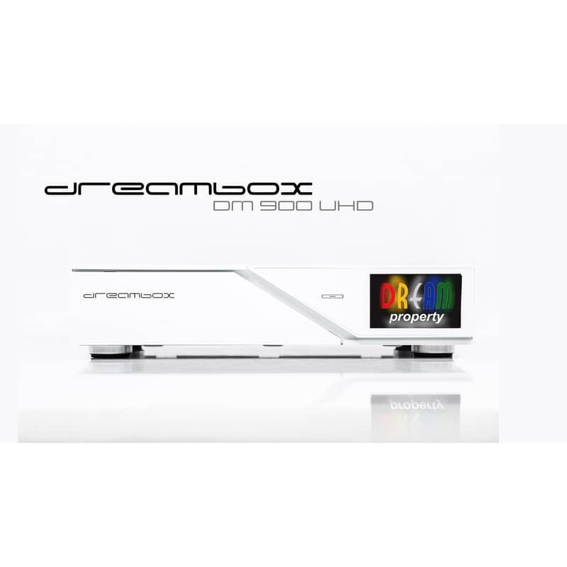 Dreambox DM900 UHD White Edision Kabel TV og Antenne TV Dual